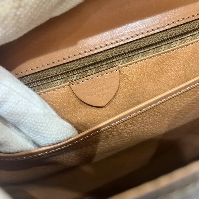 VINTAGE 【CELINE 】マカダム2wayチェーン金具モチーフトリオンフ