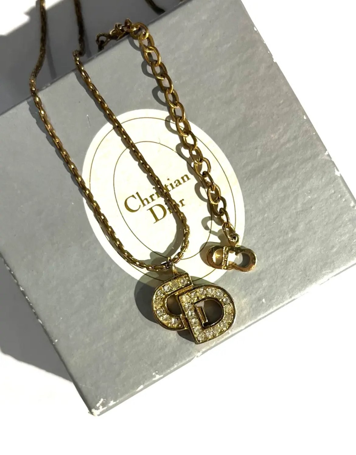 Christian Dior ネックレス パール調 ストーン ヴィンテージ Christian Dior ネックレス パール調 ストーン ヴィンテージ