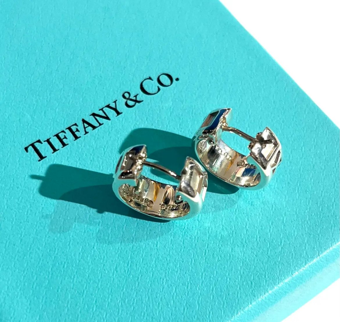 TIFFANY&CO.】1884 アトラス フープピアス／シルバー925／ローマ