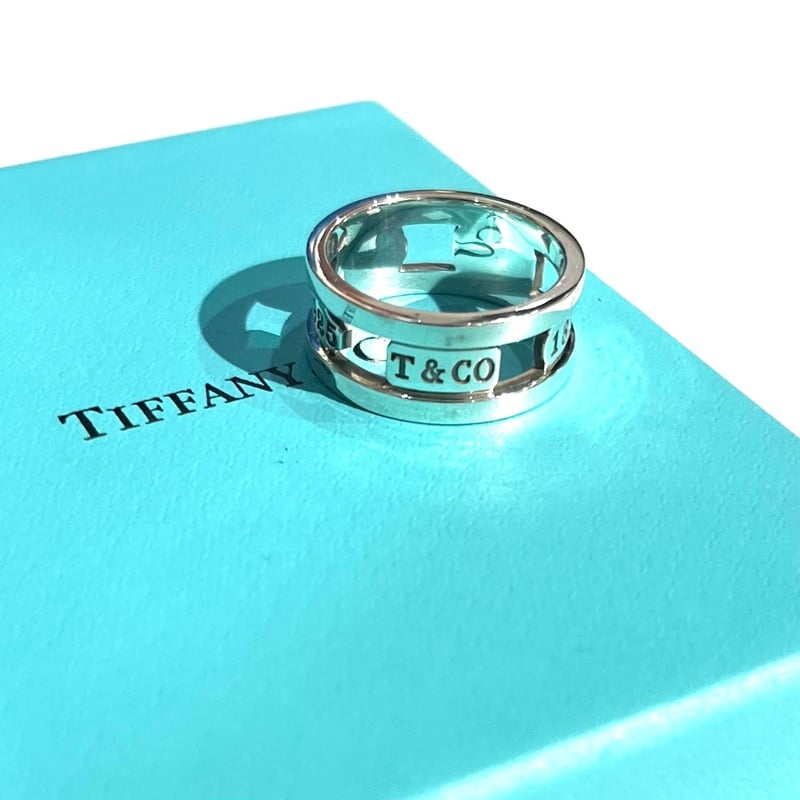 TIFFANY&CO.】1891 ティファニー1837カットアウトリング 19号/幅1cm/ TIFFANY&CO.】1891 ティファニー1837カットアウトリング 19号/幅1cm/