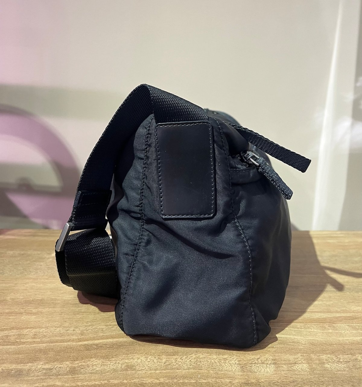 1797 PRADA プラダ ナイロン ショルダーバッグ ブラック 三角