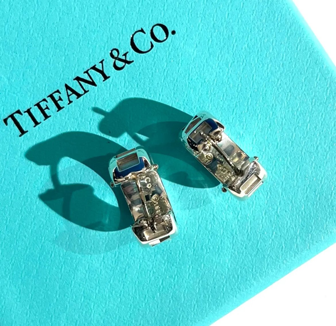 TIFFANY&CO.】1884 アトラス フープピアス／シルバー925／ローマ数字