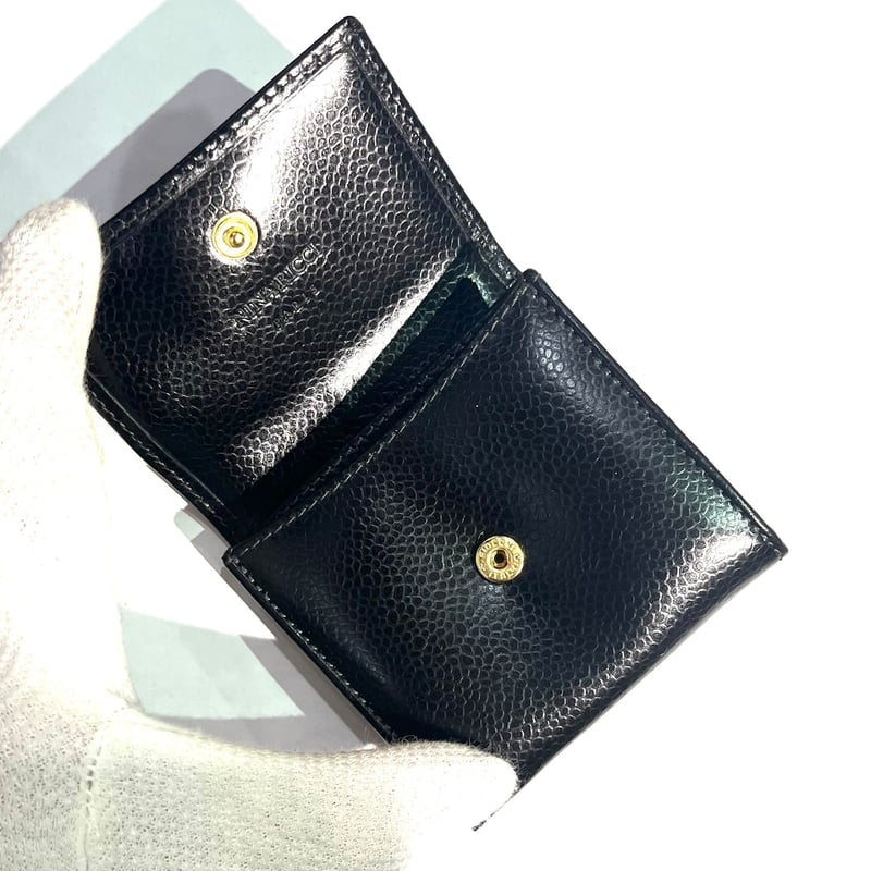 【良品】COACH ニナリッチまとめ！ 二つ折り財布 ミニ財布 ヴィンテージ NINA RICCI ニナリッチ】1858 ヴィンテージ ミニウォレット ブラック