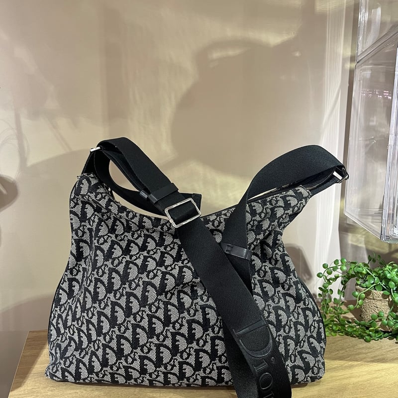 希少✨オールドディオール ショルダー ハンドバッグ トロッター ブラック Christian Dior クリスチャン ディオール トロッター ショルダーバッグ