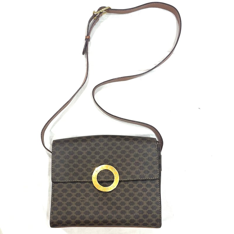 オールドセリーヌ CELINE マカダム柄 ショルダーバッグ CELINE マカダム柄ショルダーバッグ