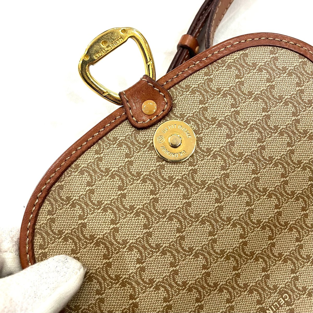 CELINE/セリーヌ】1863 マカダム柄 ショルダーバッグ ベージュ 