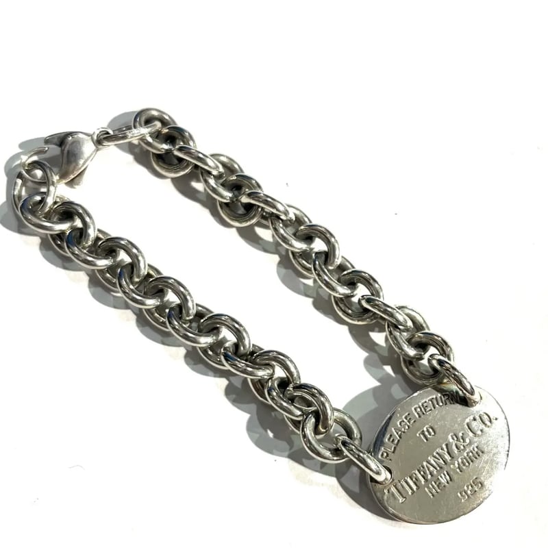 ティファニー925ブレスレット　リターントゥ　アンティーク　ヴィンテージ リターントゥ ラウンドタグブレスレット シルバー ヴィンテージ