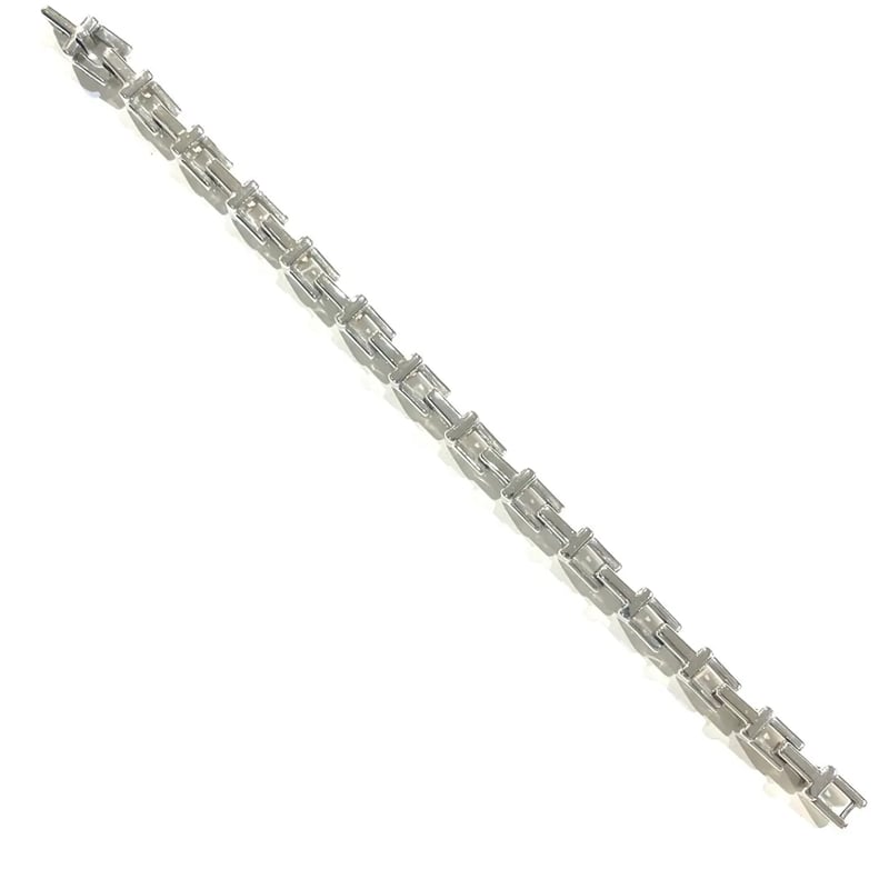 激レア【TIFFANY&CO. 】2161 重厚感Tモチーフ リンクシルバー