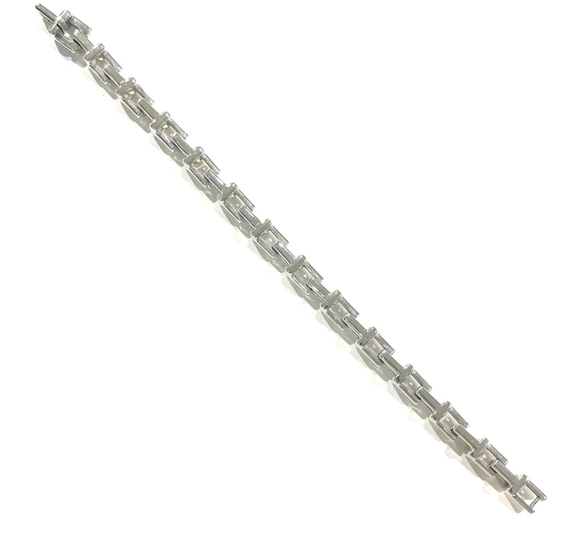 激レア【TIFFANY&CO. 】2161 重厚感Tモチーフ リンクシルバー