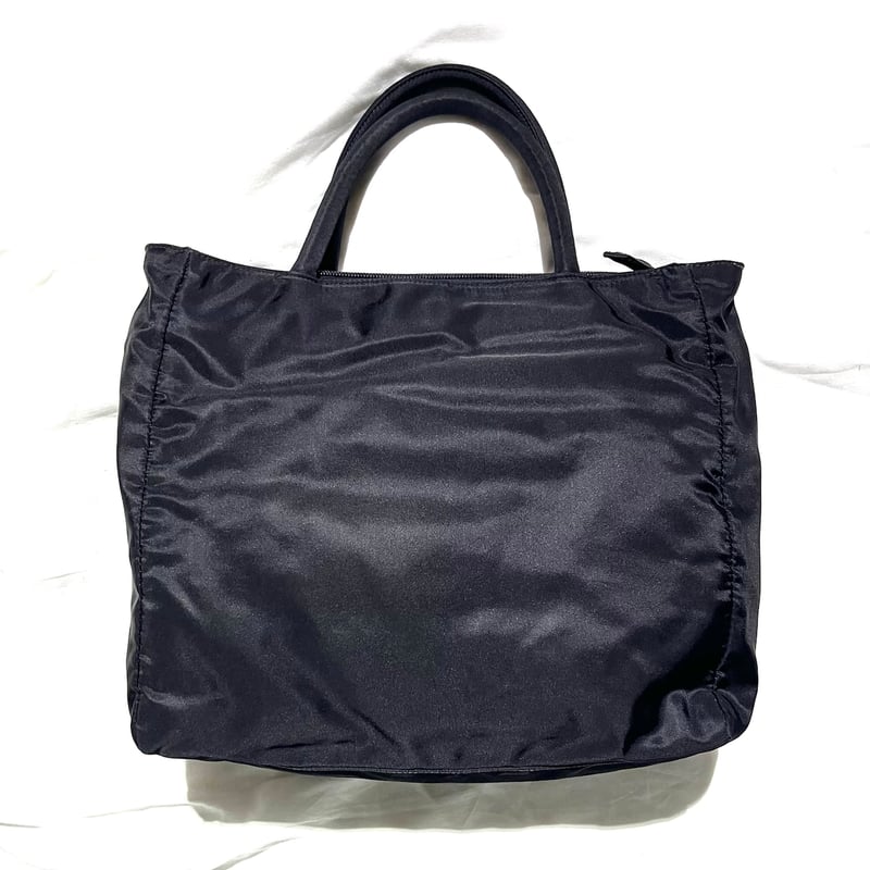 131390's VINTAGE PRADA ナイロン 三角プレートトートハンドバック