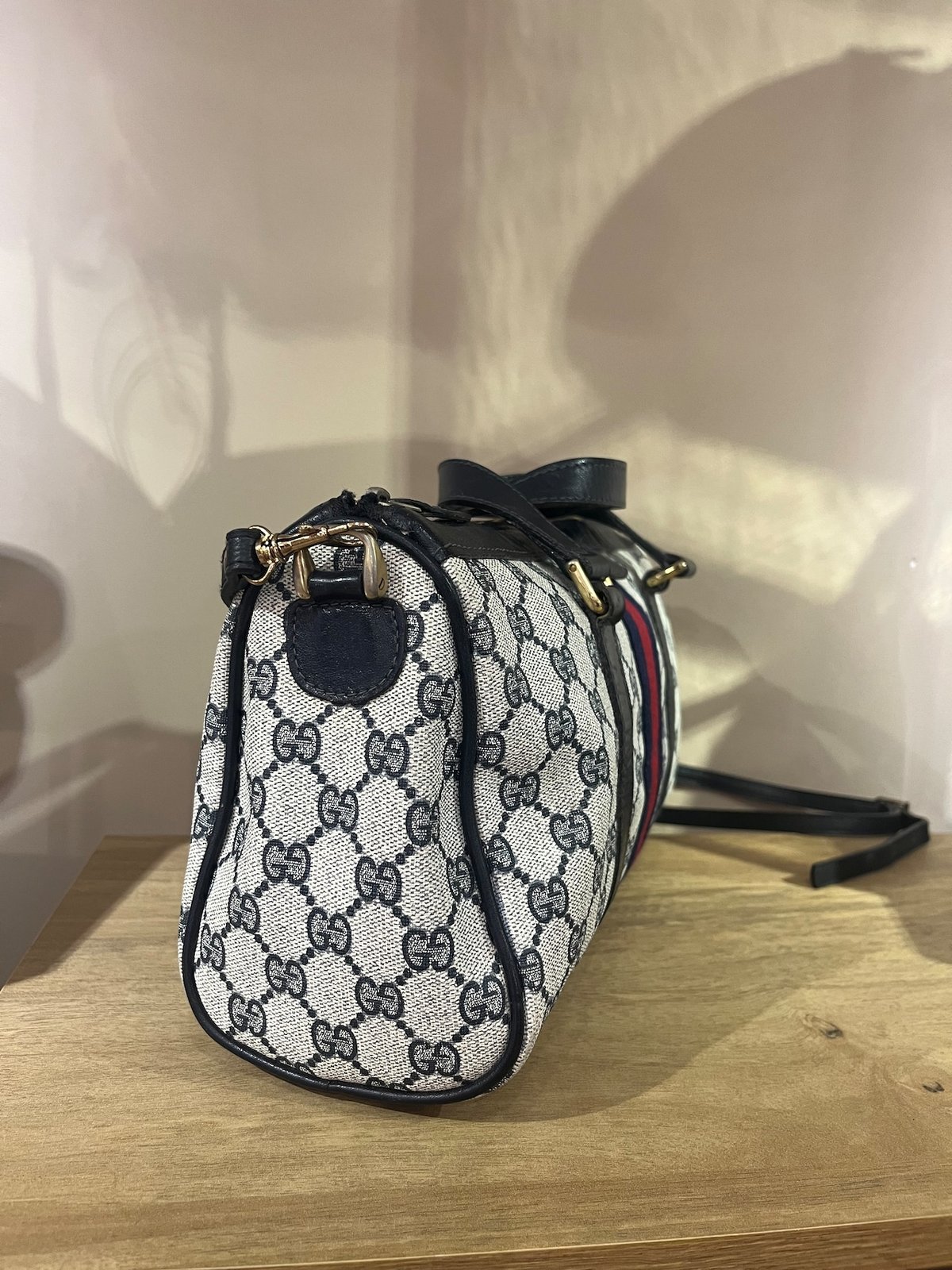 OLD GUCCI シェリーラインヴィンテージ シェリーライン 2WAYボストン
