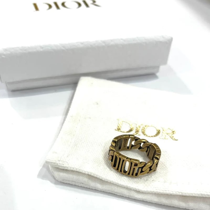 Christian Dior 】ディオールリング(11号)アンティーク加工M 指輪 Christian Dior 】ディオールリング(11号)アンティーク加工M 指輪