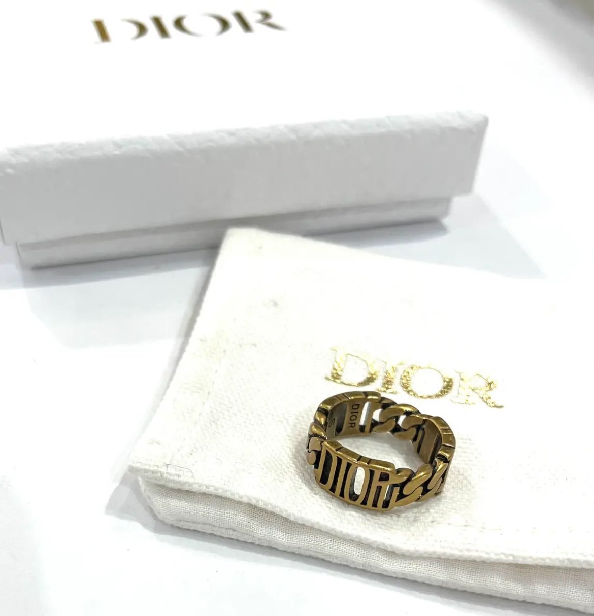 Christian Dior 】ディオールリング（11号）アンティーク加工M 指輪