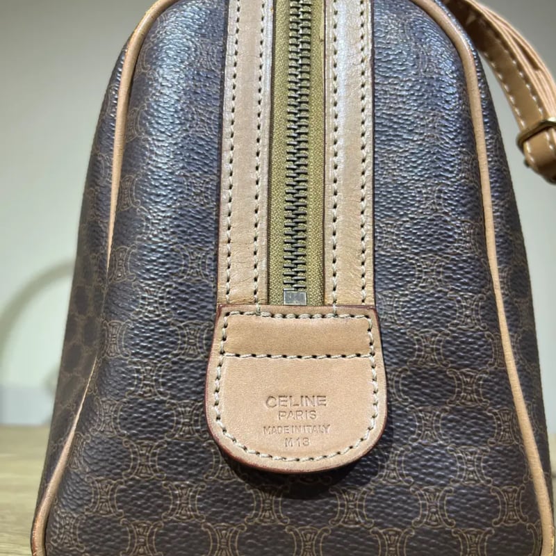 CELINE　セリーヌ ボストンバッグ マカダム柄 M13 ヴィンテージ CELINE セリーヌ ボストンバッグ マカダム柄 M13 ヴィンテージ