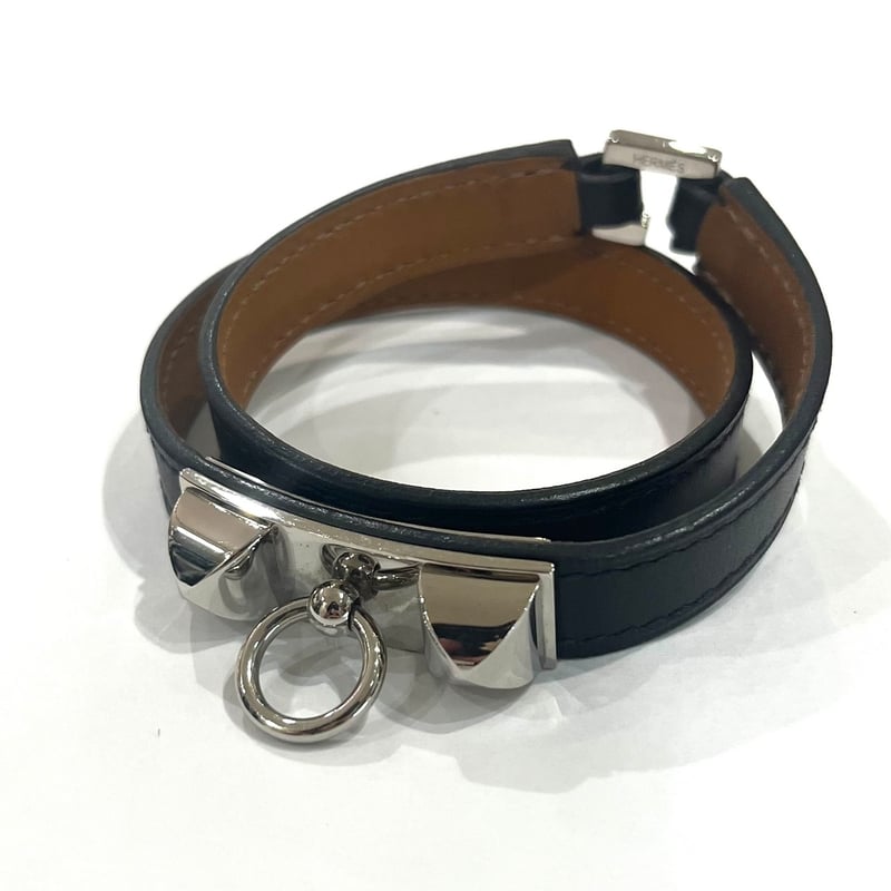 HERMES コリエドシアン ドゥブルトゥール パラジウムメッキのメドール