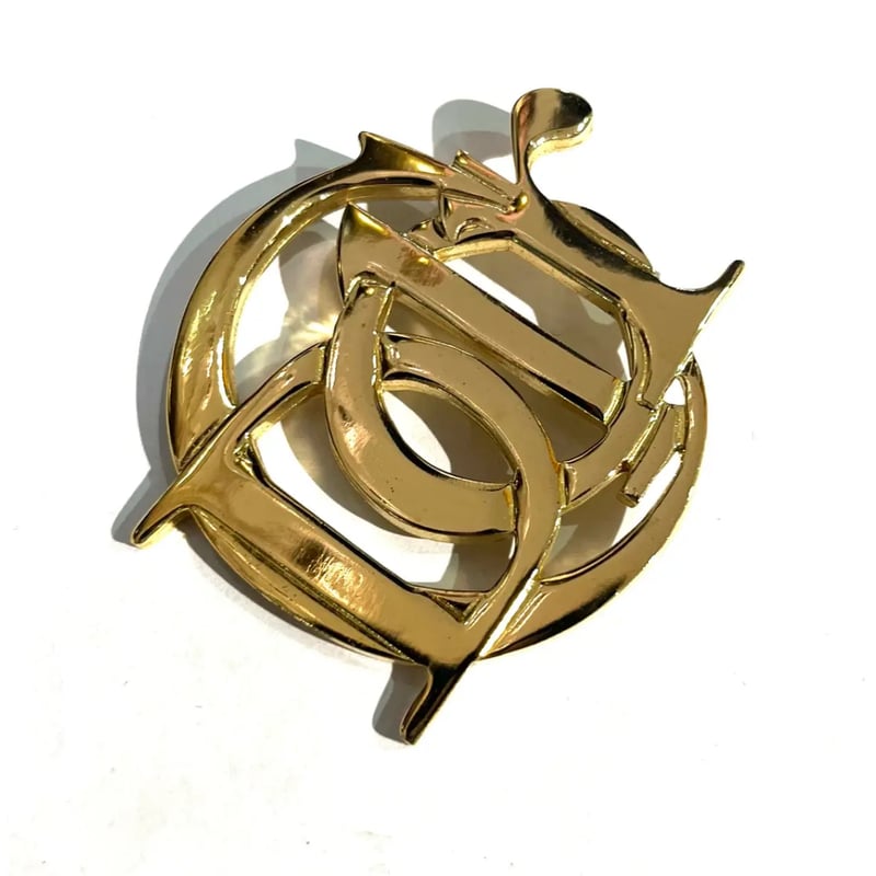 Christian Dior】 1903VINTAGE ロゴブローチクリスチャンディオール