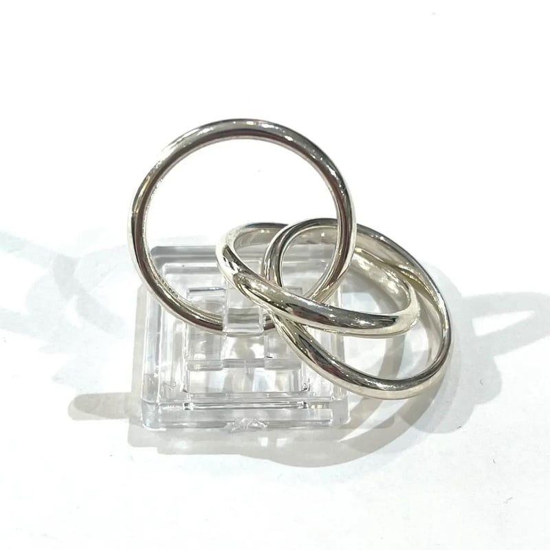 最終値下げ】Tiffany & Co.　シルバー　3連リング　美品 TIFFANY&Co.（ティファニー） 【美品】ティファニー トリニティ