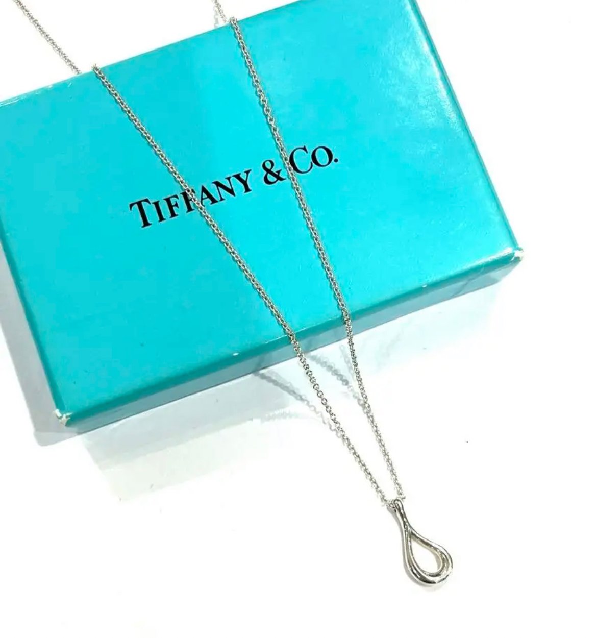 Tiffany ティファニー オープンティアドロップ　ネックレス 美しい曲線美。1792 Tiffany & Co. オープンティアドロップ ネックレス