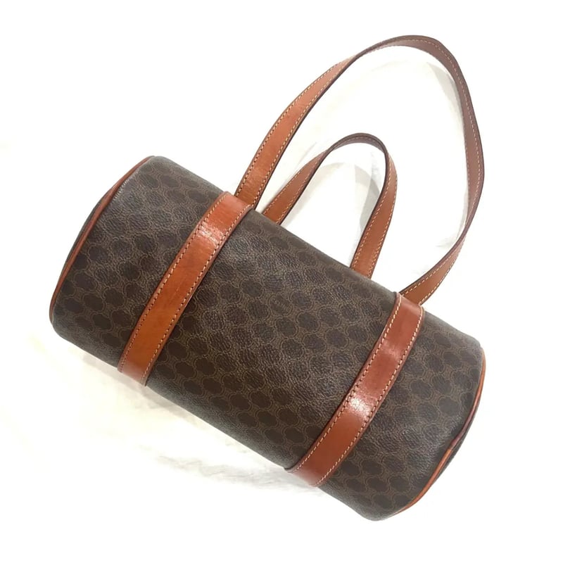 CELINE】2408 セリーヌ マカダムラウンドボストンショルダーバッグ
