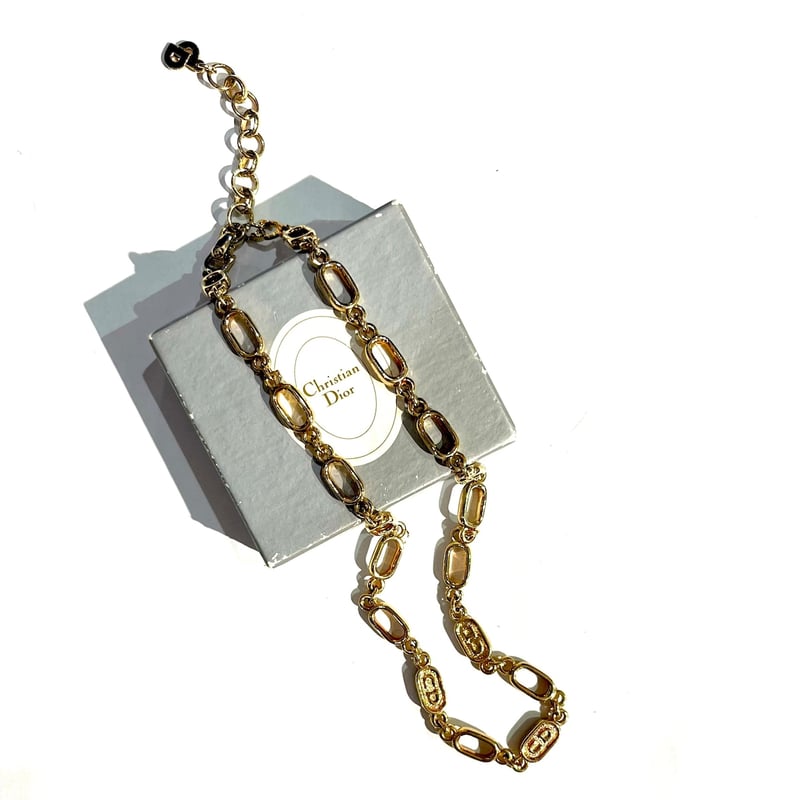 VINTAGE Dior ヴィンテージディオール ロングネックレス Christian Dior】1904 DIOR時代を超えた色香 VINTAGE ロングCD