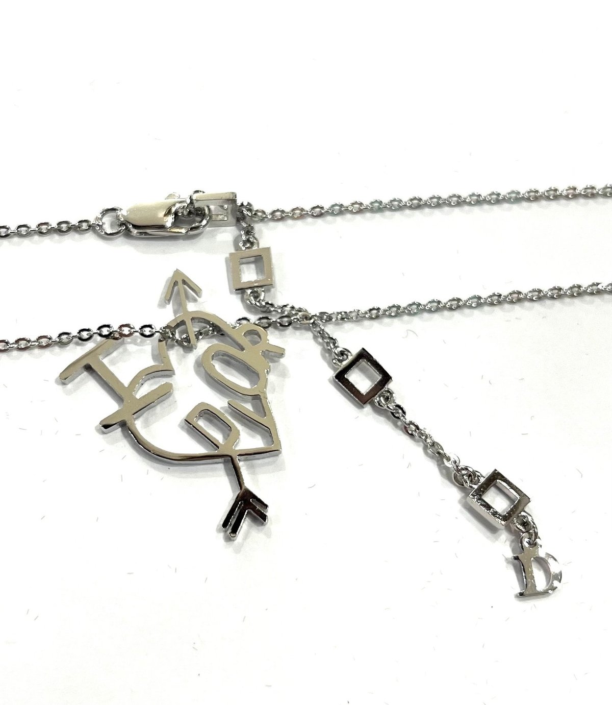 Christian Dior I LOVE DIOR ハート＆アロー ロゴネックレス