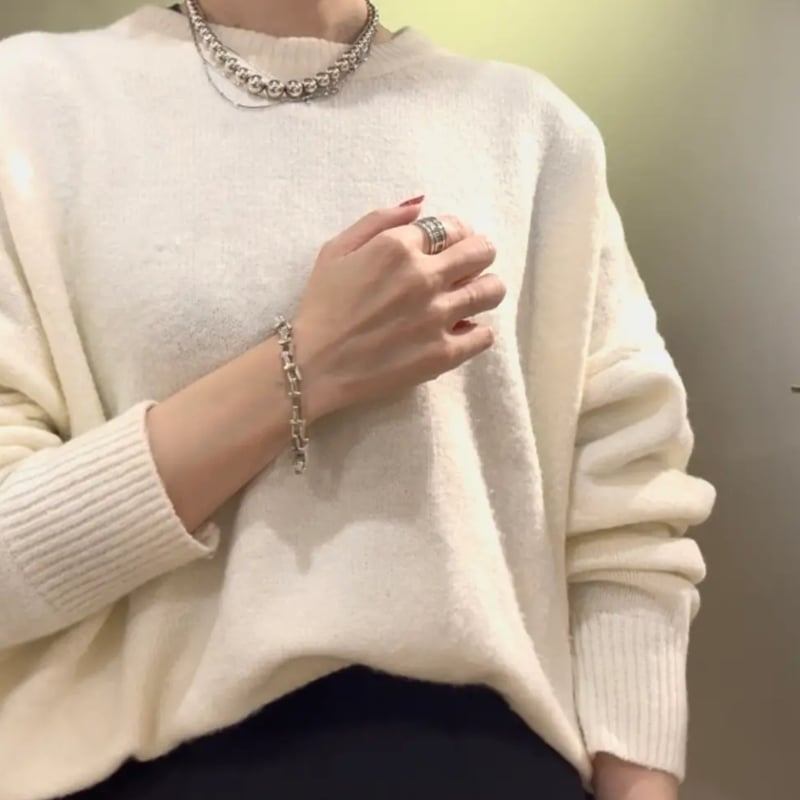 激レア【TIFFANY&CO. 】2161 重厚感Tモチーフ リンクシルバー