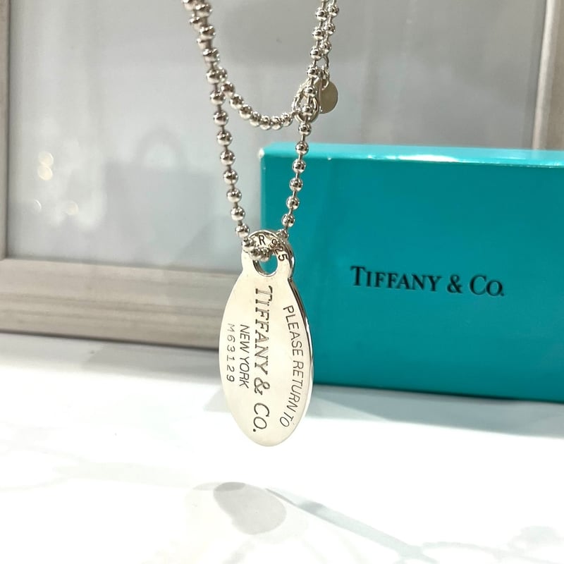 美品 TIFFANY ティファニー リターントゥ オーバルタグ ネックレス ティファニーリターントゥオーバルタグネックレス ユニセックス