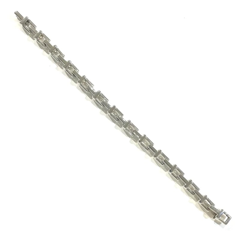 激レア【TIFFANY&CO. 】2161 重厚感Tモチーフ リンクシルバー