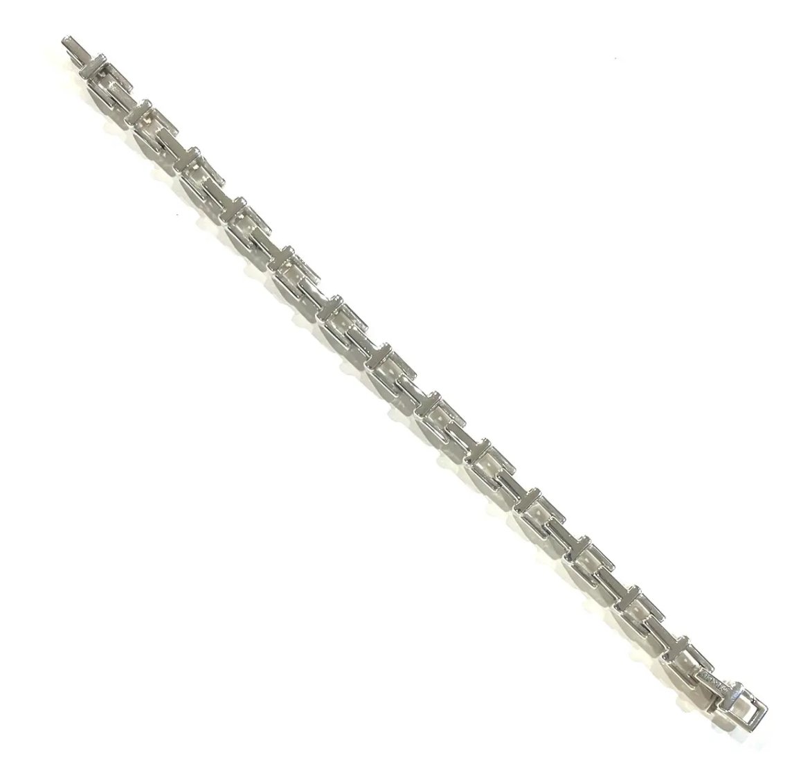 激レア【TIFFANY&CO. 】2161 重厚感Tモチーフ リンクシルバー