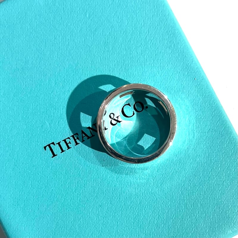 TIFFANY&CO.】1891 ティファニー1837カットアウトリング 19号／幅1cm／