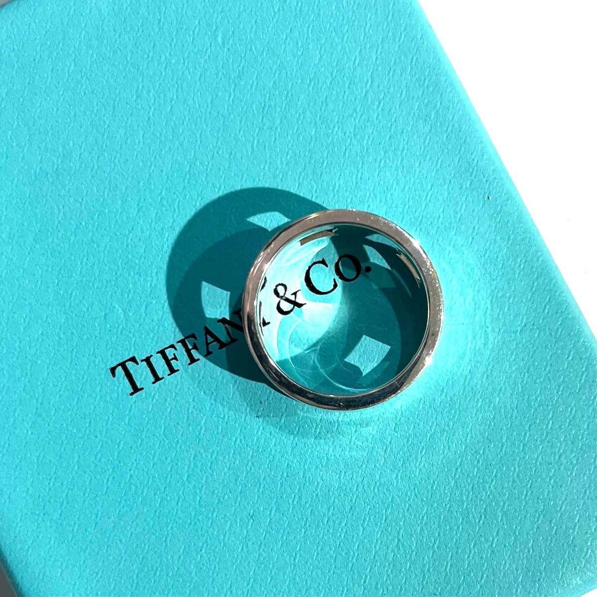 TIFFANY&CO.】1891 ティファニー1837カットアウトリング 19号／幅1cm／