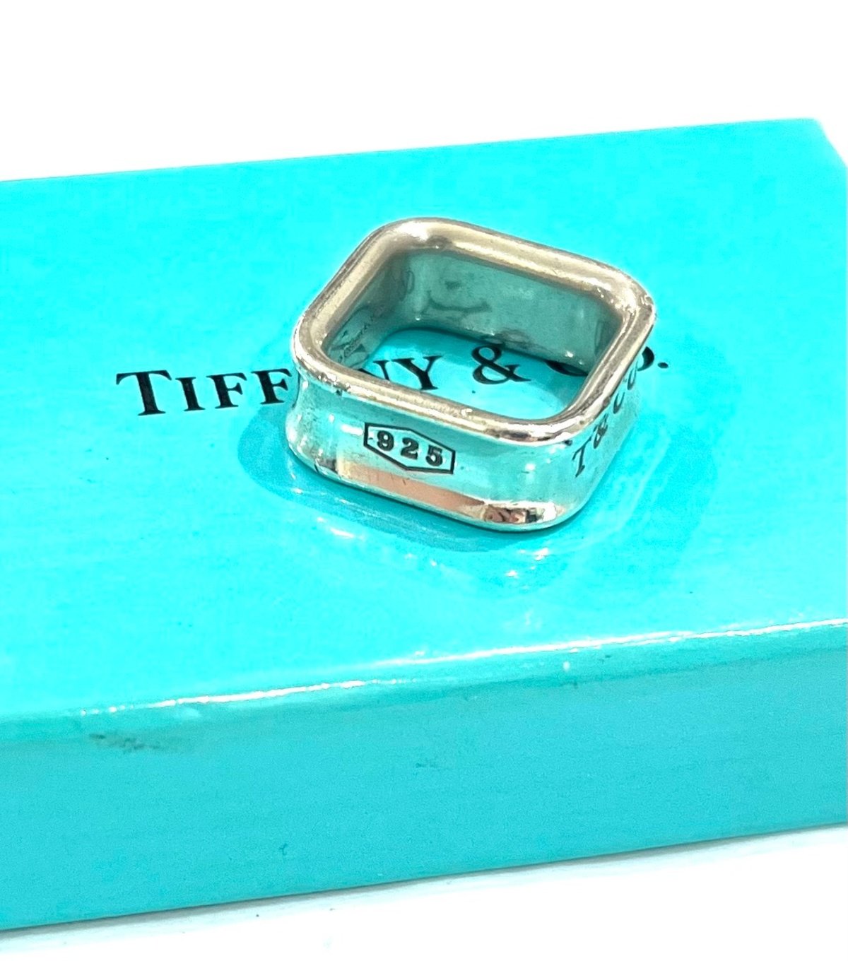 TIFFANY&CO. 1837 スクエアリング Tiffany ティファニーシルバー925 TIFFANY&CO. 1837 スクエアリング Tiffany ティファニーシルバー925