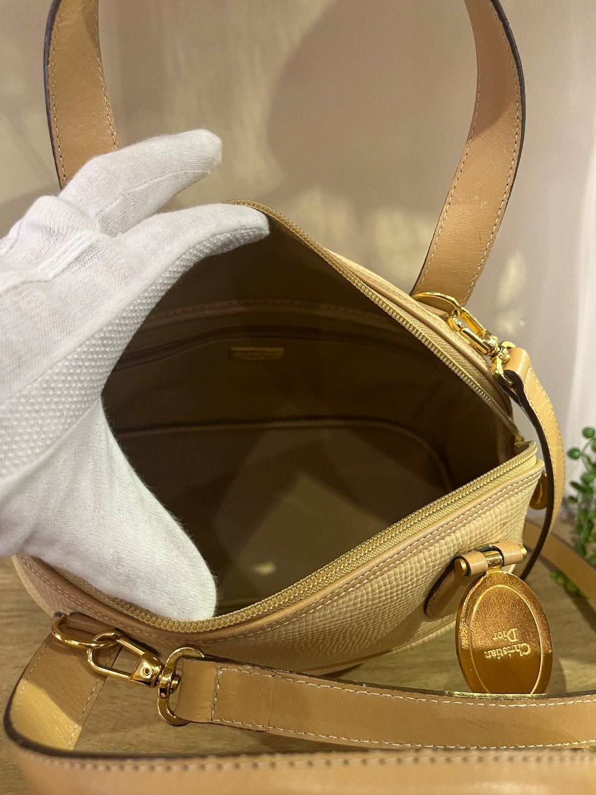 Christian Dior DIOR ヴィンテージ 2wayバッグ｜軽量カーフレザー×大 