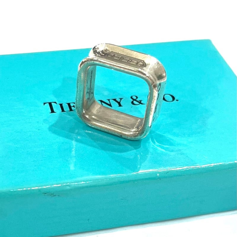 TIFFANY&CO. 1837 スクエアリング Tiffany ティファニーシルバー925 TIFFANY&CO. 1837 スクエアリング Tiffany ティファニーシルバー925