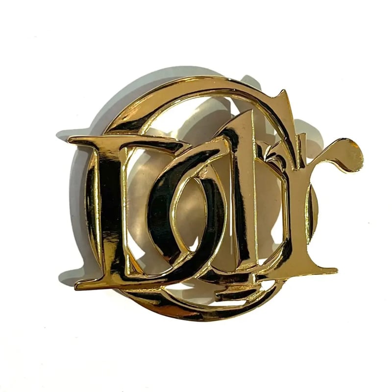 Christian Dior】 1903VINTAGE ロゴブローチクリスチャンディオール