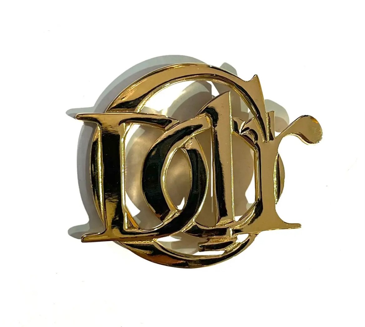 希少良品　Christian Dior 旧ロゴエンブレム ドイツ製 Christian Dior】 1903VINTAGE ロゴブローチクリスチャンディオール