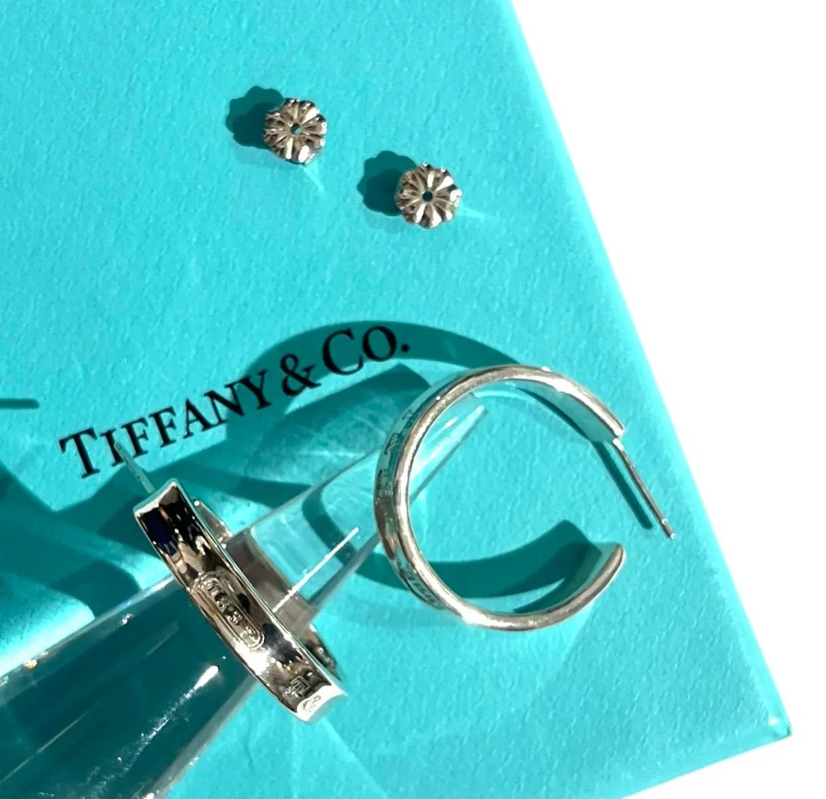 TIFFANY&CO.】1889 ナロー フープピアス／シルバー925／ヴィンテージ