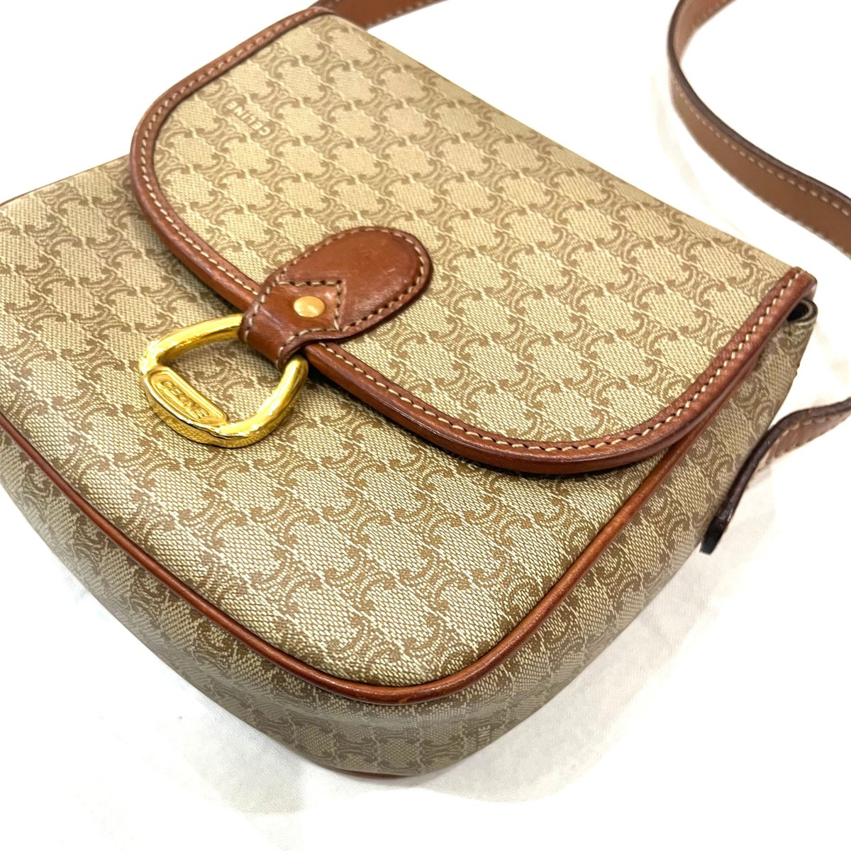 CELINE/セリーヌ】1863 マカダム柄 ショルダーバッグ ベージュ 