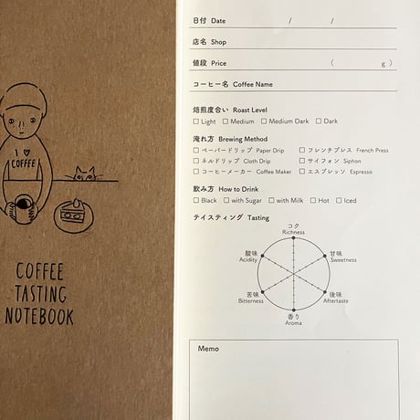 【コーヒーテイスティングノート＆アアルトコーヒー特別焙煎コトゴトブレンド＆ポストカード3枚セット付き、Wサイン本】庄野雄治・作　平澤まりこ・絵『コーヒーの絵本』