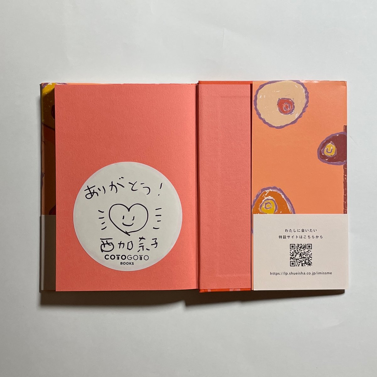 対談動画付き、為書き入りサイン本】西加奈子『わたしに会いたい
