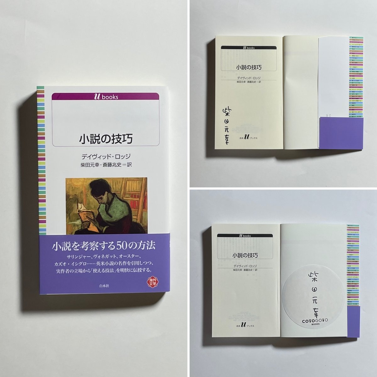 ロンダ・ラヴジー　直筆サイン入り　本 サイン本】デイヴィッド・ロッジ (著) 柴田元幸, 斎藤兆史 (翻訳