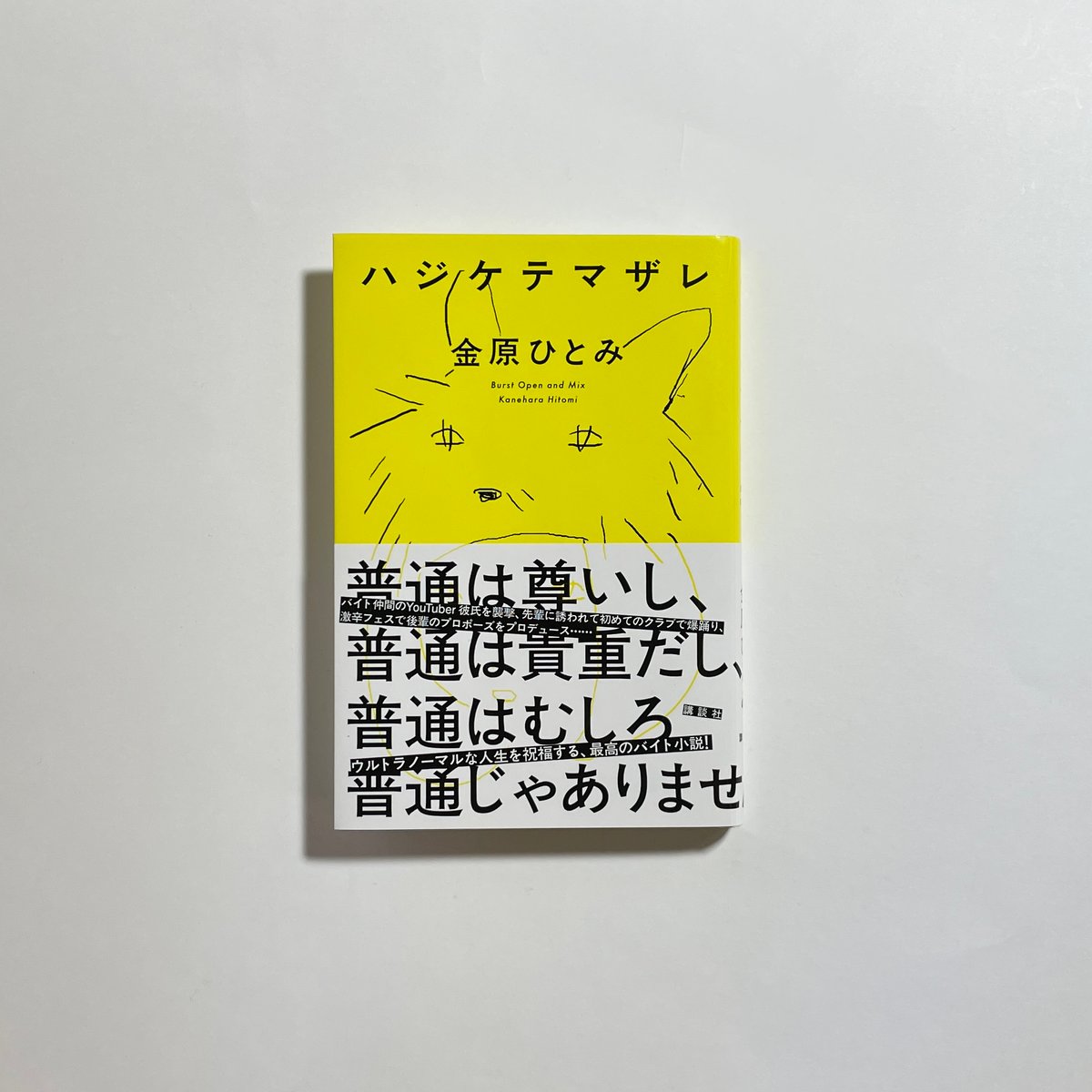 対談動画付き、為書き入りサイン本】金原ひとみ『ハジケテマザレ