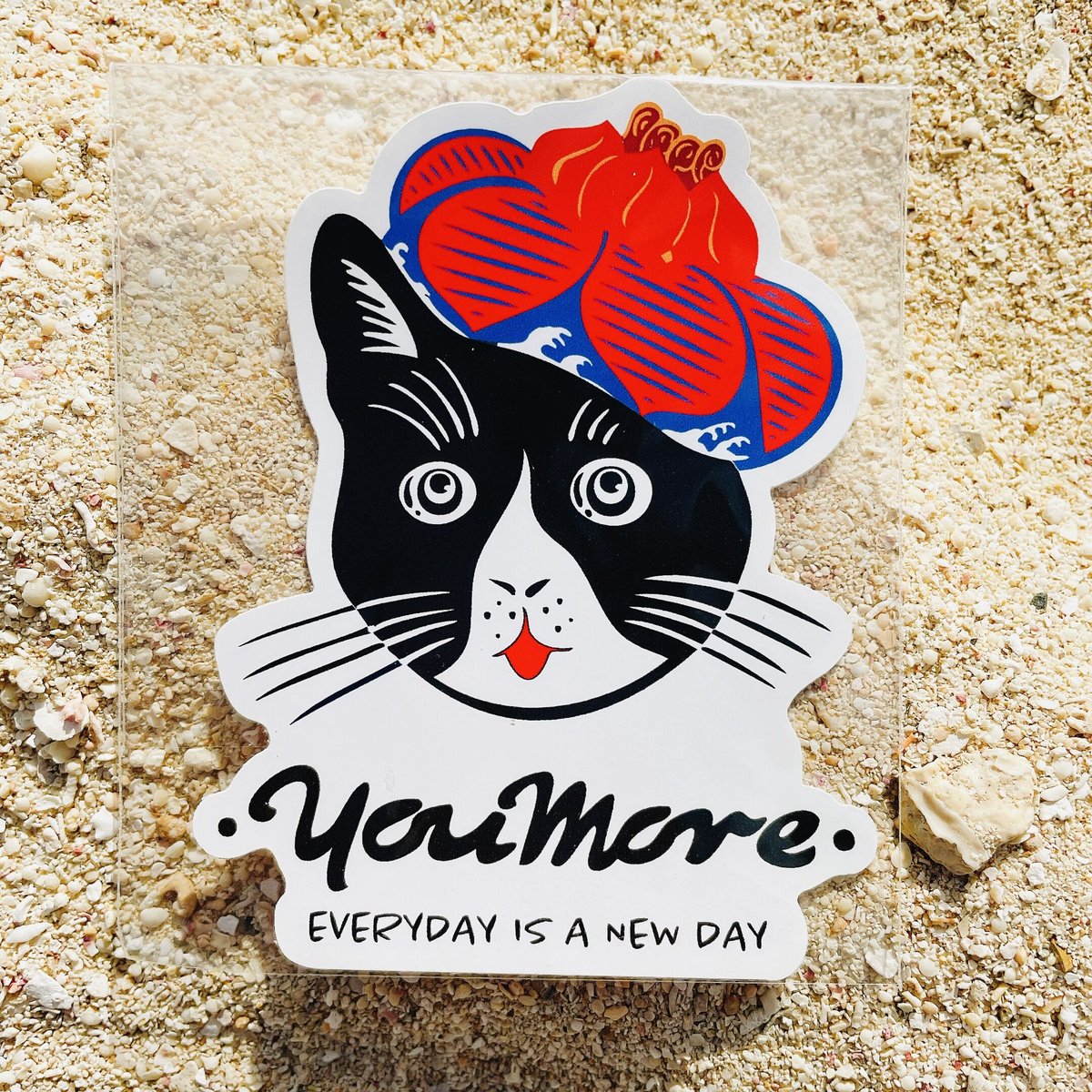 youmore 猫 ステッカー