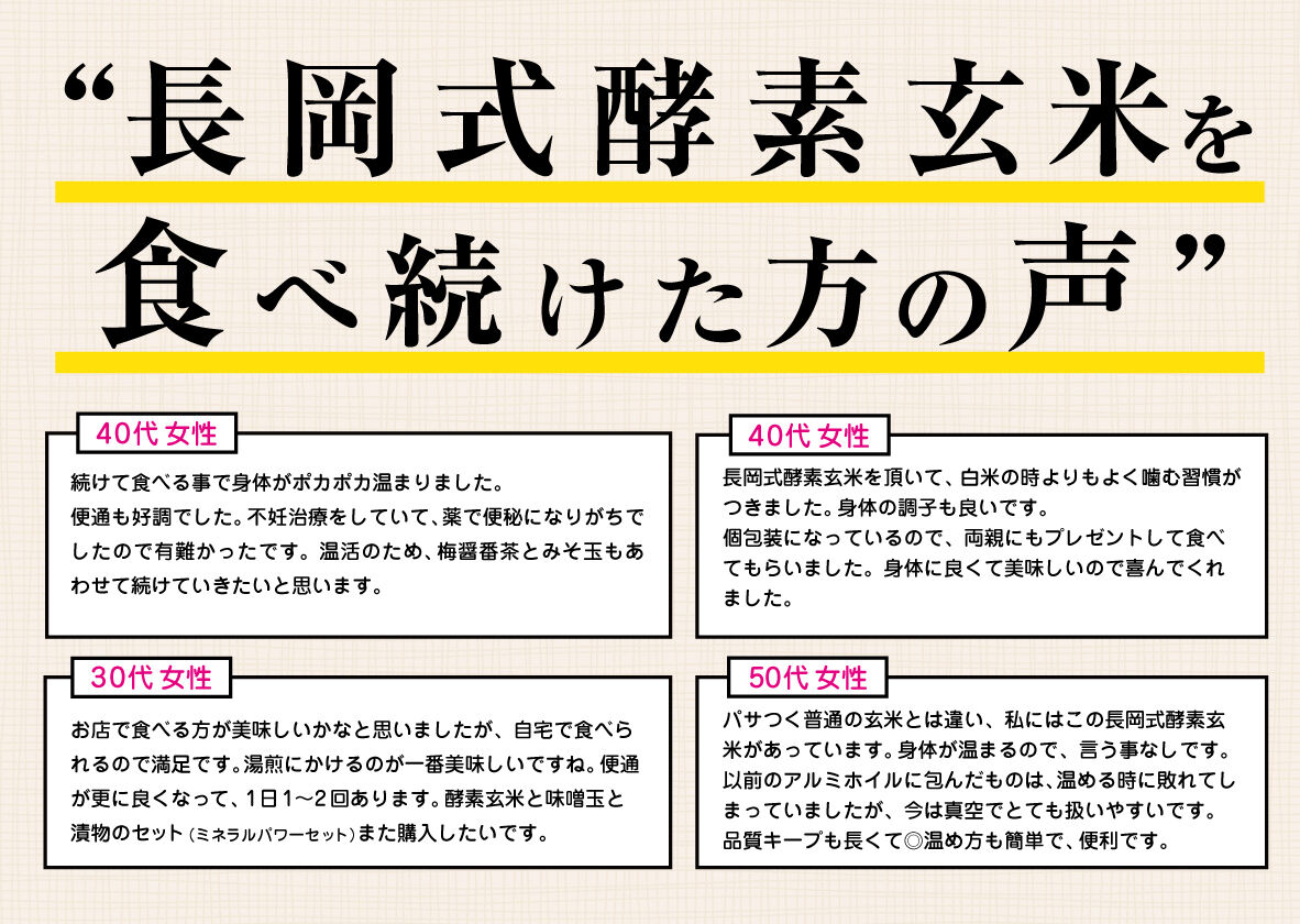 長岡式酵素玄米 《80g》1食 | 長岡式酵素玄米ストア(めぐみの里）