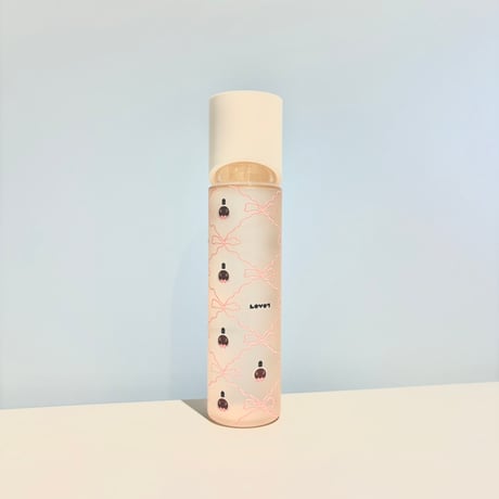 【名入れ不可】【キャップ色：WHITE】LOVOTコラボデザインボトルーリボン ピンクー・オルビスユーエッセンスローション詰め替えセット