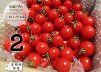 【2026春作定期便：毎週】空宙トマト赤２キロ（１キロ×２箱）