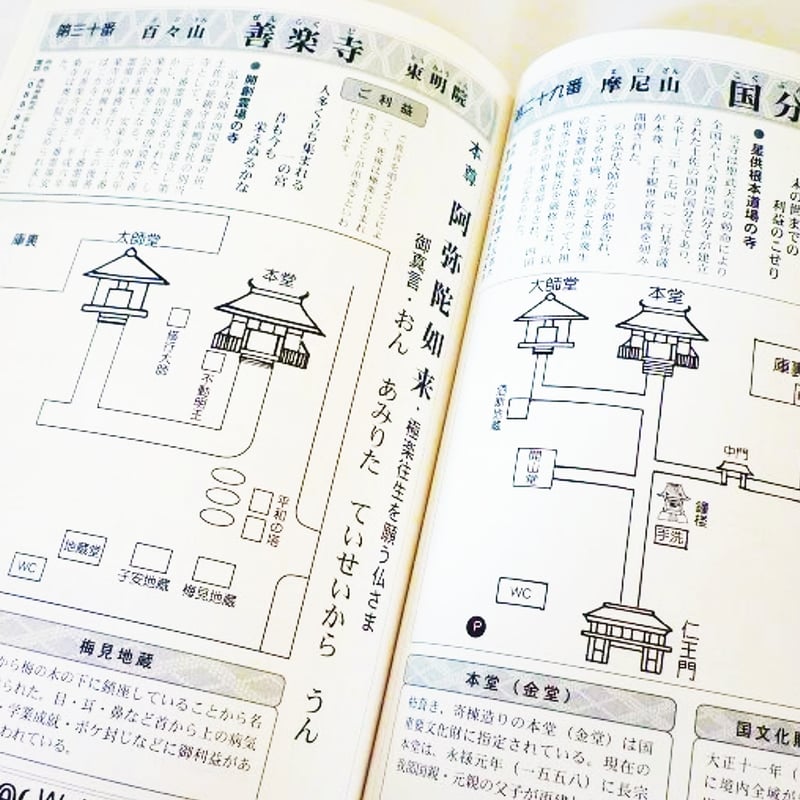 四国88霊場】境内図「楽しくなけりゃ…遍路じゃない!」(四国八十八ヶ所