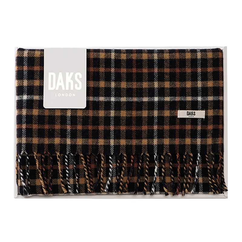 DAKS ダックス ウールひざ掛け (ブラック) 8,800円 | 贈答品の DAKS ダックス ウールひざ掛け (ブラック) 8,800円 | 贈答品の