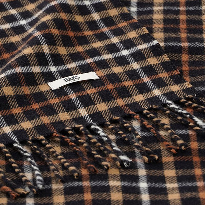 DAKS ダックス ウールひざ掛け (ブラック) 8,800円 | 贈答品の DAKS ダックス ウールひざ掛け (ブラック) 8,800円 | 贈答品の