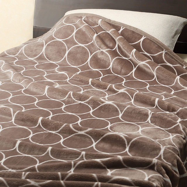 グランフランセヌーベル ハイソフトタッチマイヤー毛布&吸湿発熱綿入り